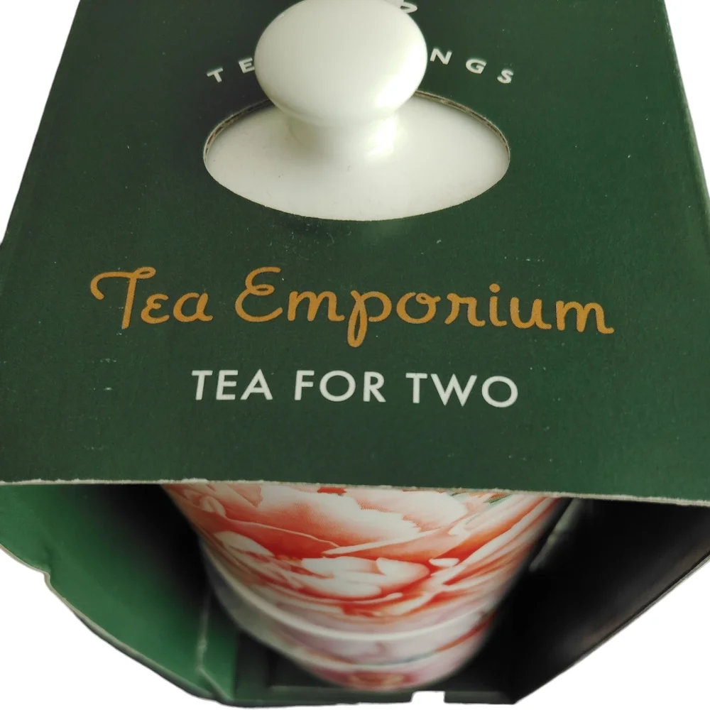 Tea Emporium Tea For Two Set With Two Cups NWT